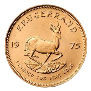 Gold Krugerrand Coin.
